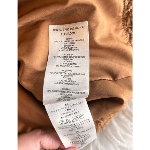 Patagonia Women's Los Gatos Fuzzy Sherpa Fleece Full Zip Vest Brown Size‎ Small - Picture 11 of 12